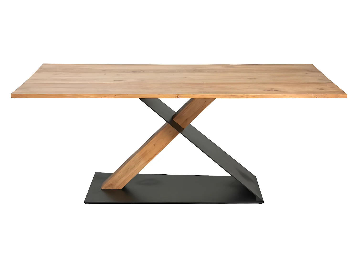 Table à manger en bois d'acacia et métal Coco