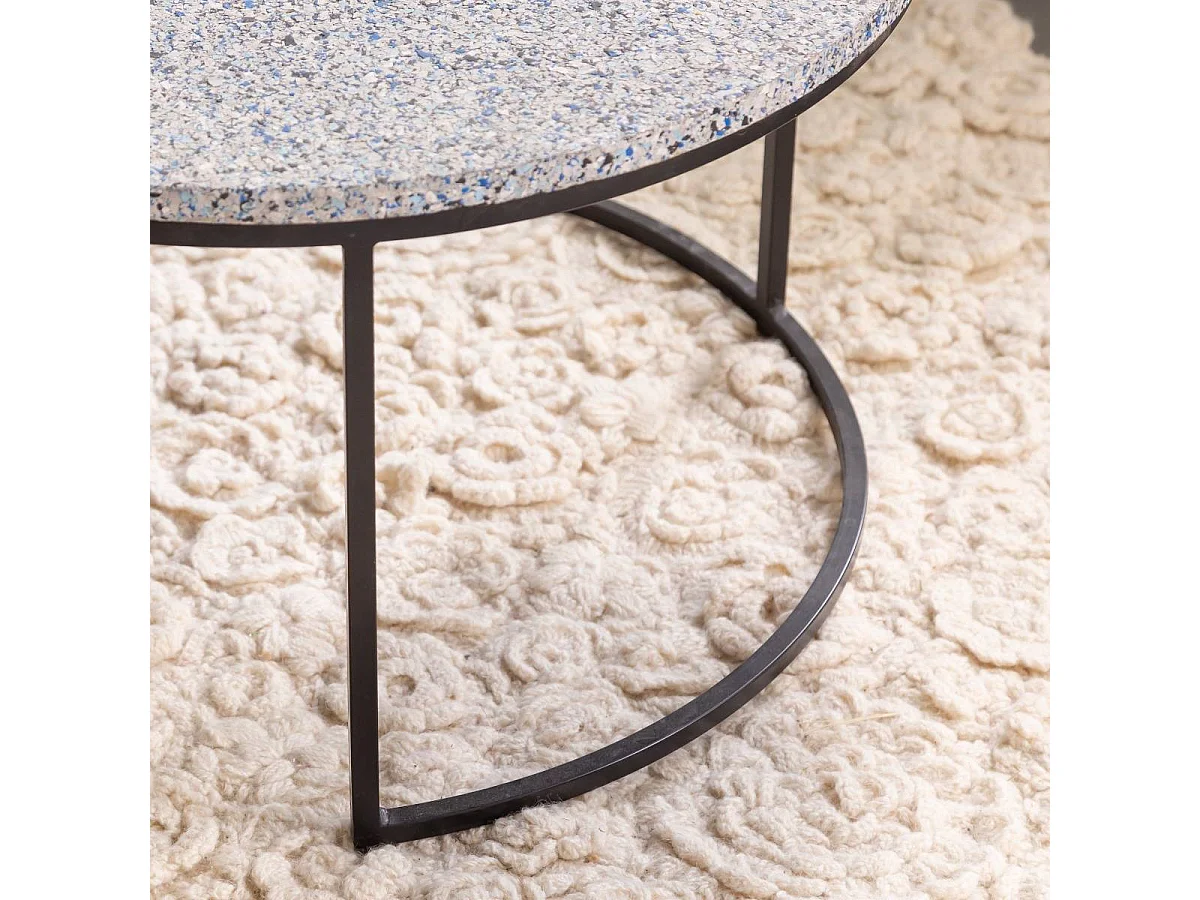 Table basse gigogne effet terrazzo Armand