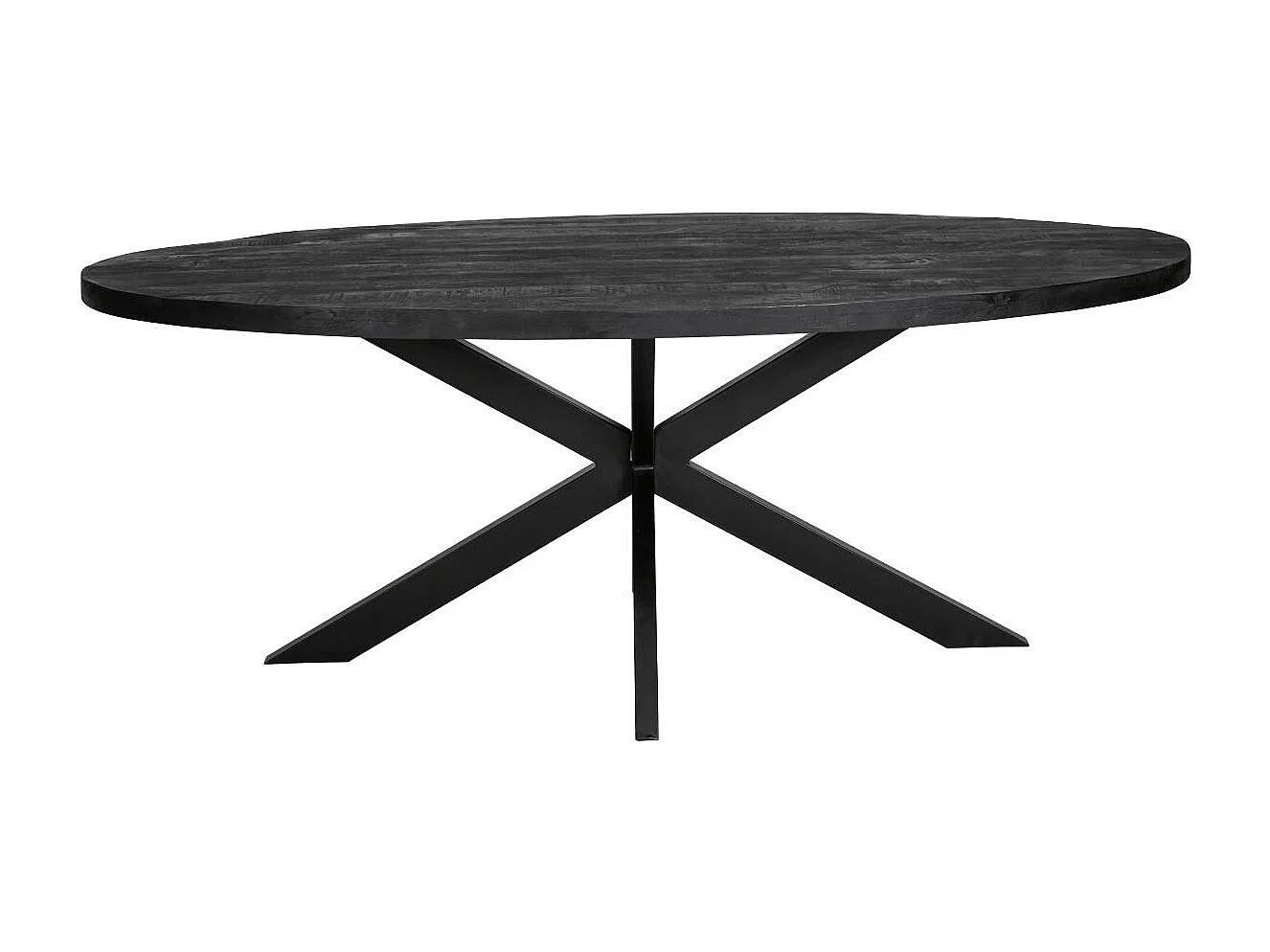 Table à manger ovale en bois Amor