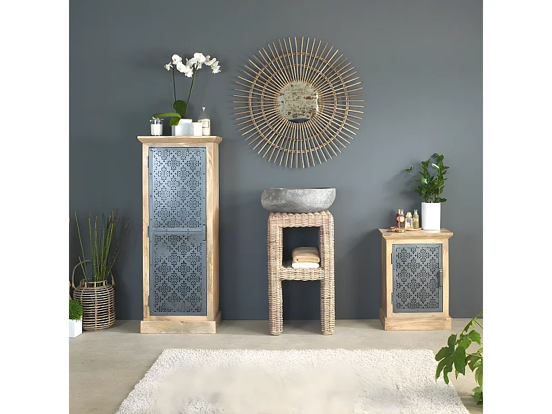 Mueble de baño en ratán Rattan