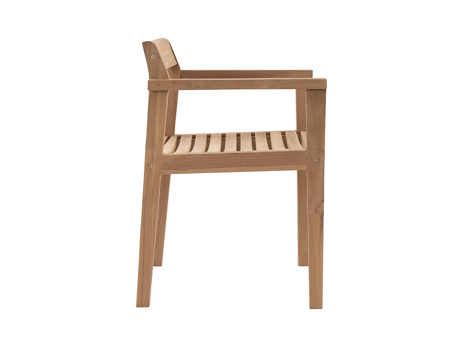 Salle à manger de jardin en teck : 1 table carrée + 8 fauteuils - Naturel clair - ALLENDE de MYLIA