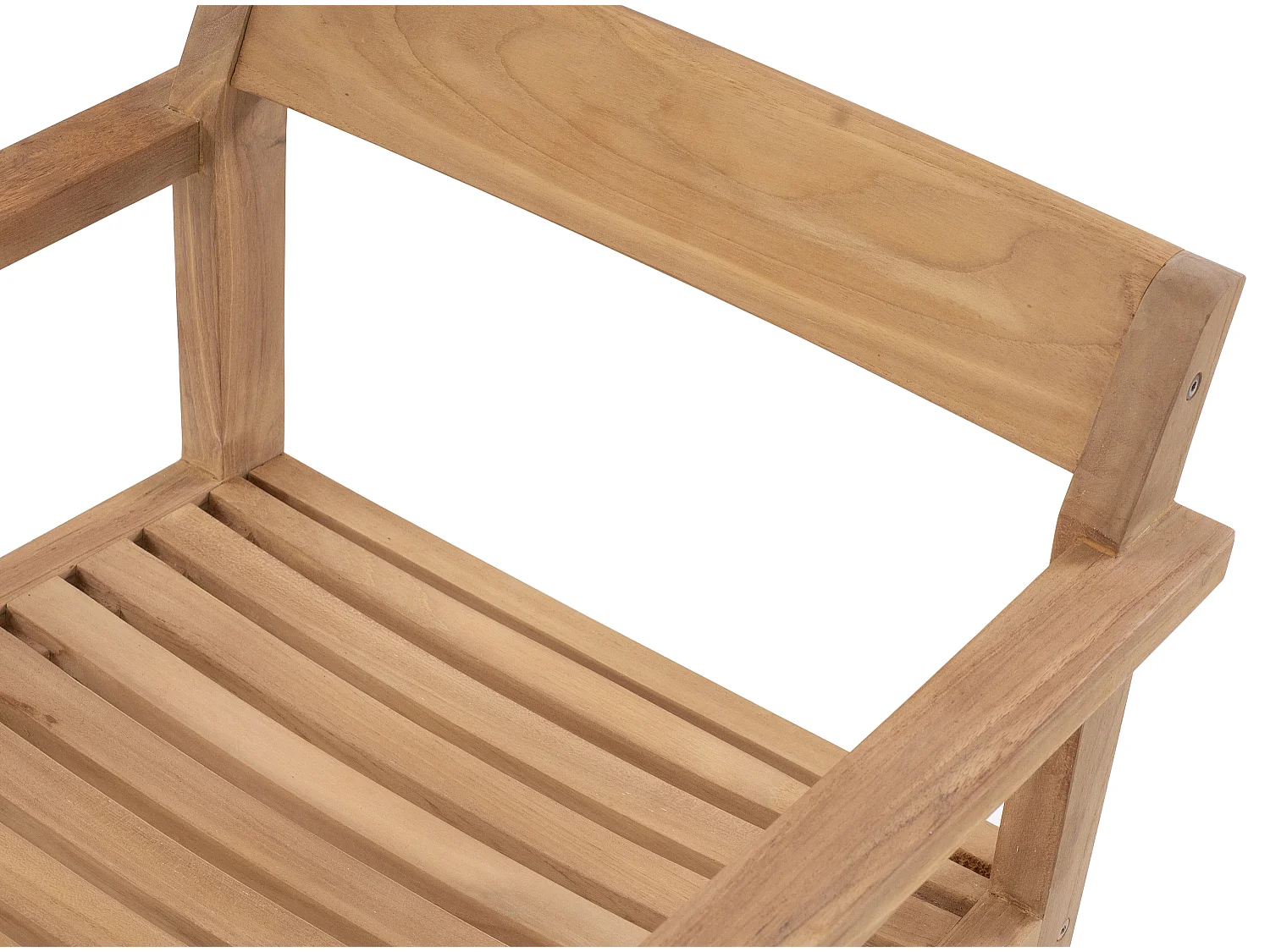 Salle à manger de jardin en teck : 1 table carrée + 8 fauteuils - Naturel clair - ALLENDE de MYLIA