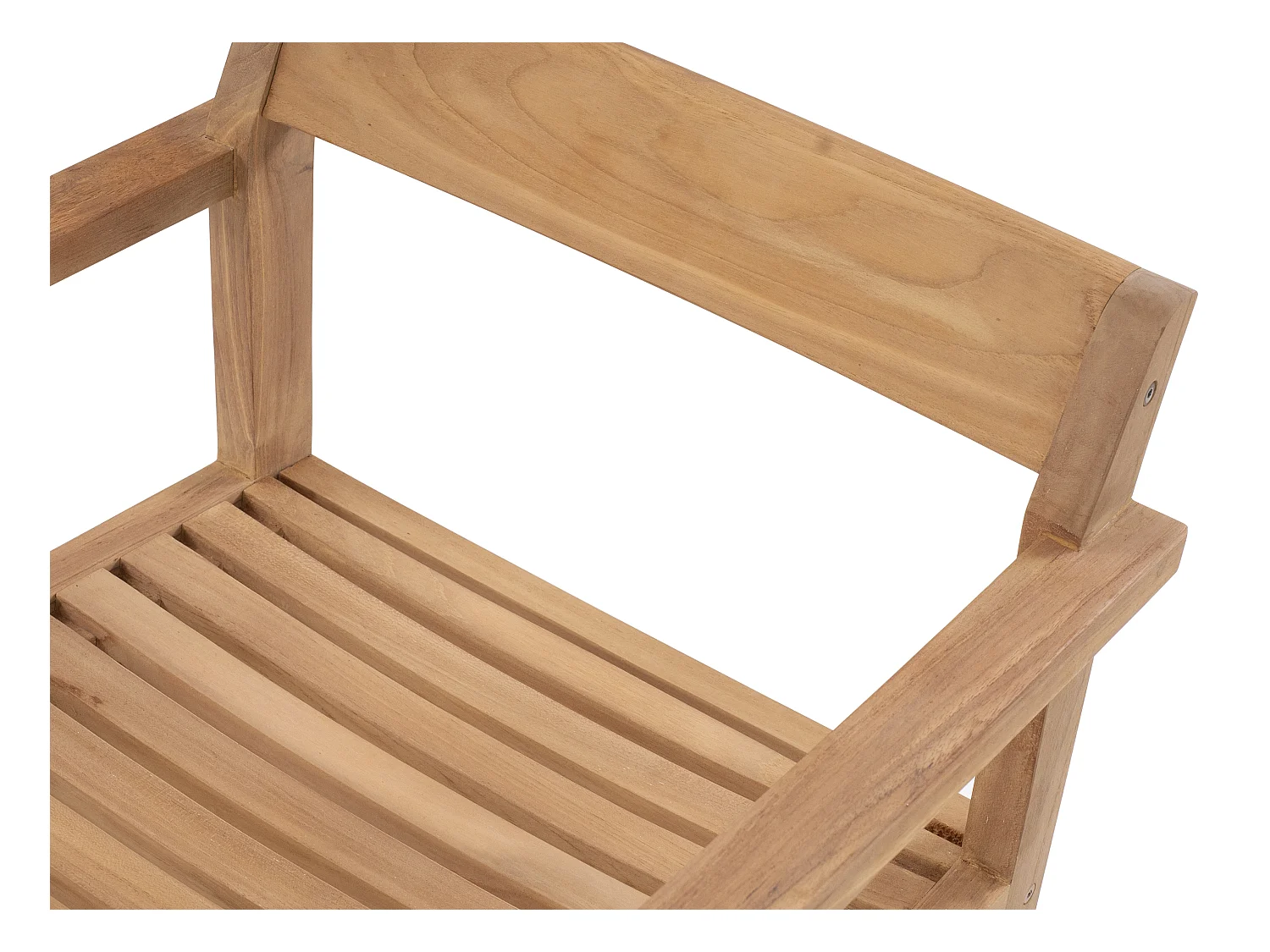 Juego de 2 sillones de jardín de teca - Natural claro - ALLENDE