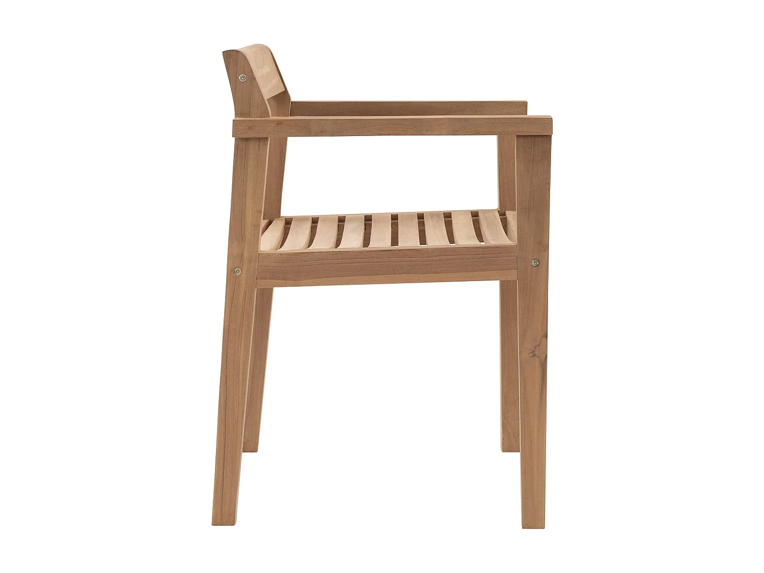 Set med 2 teakträdgårdsfåtöljer - Ljust naturlig - ALLENDE från MYLIA
