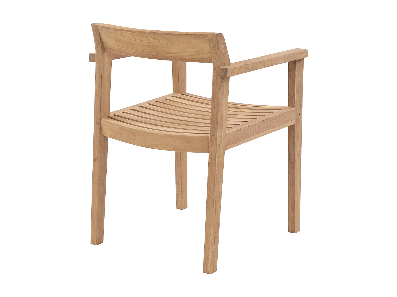 Set med 2 teakträdgårdsfåtöljer - Ljust naturlig - ALLENDE från MYLIA