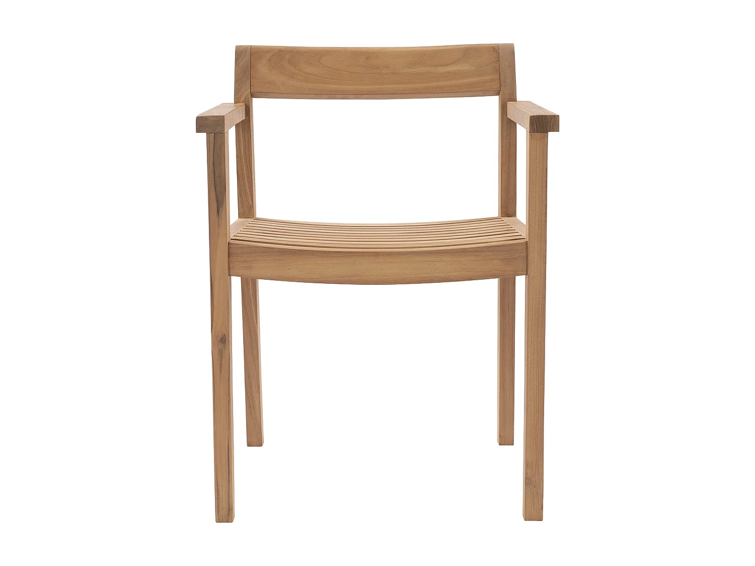 Set med 2 teakträdgårdsfåtöljer - Ljust naturlig - ALLENDE från MYLIA