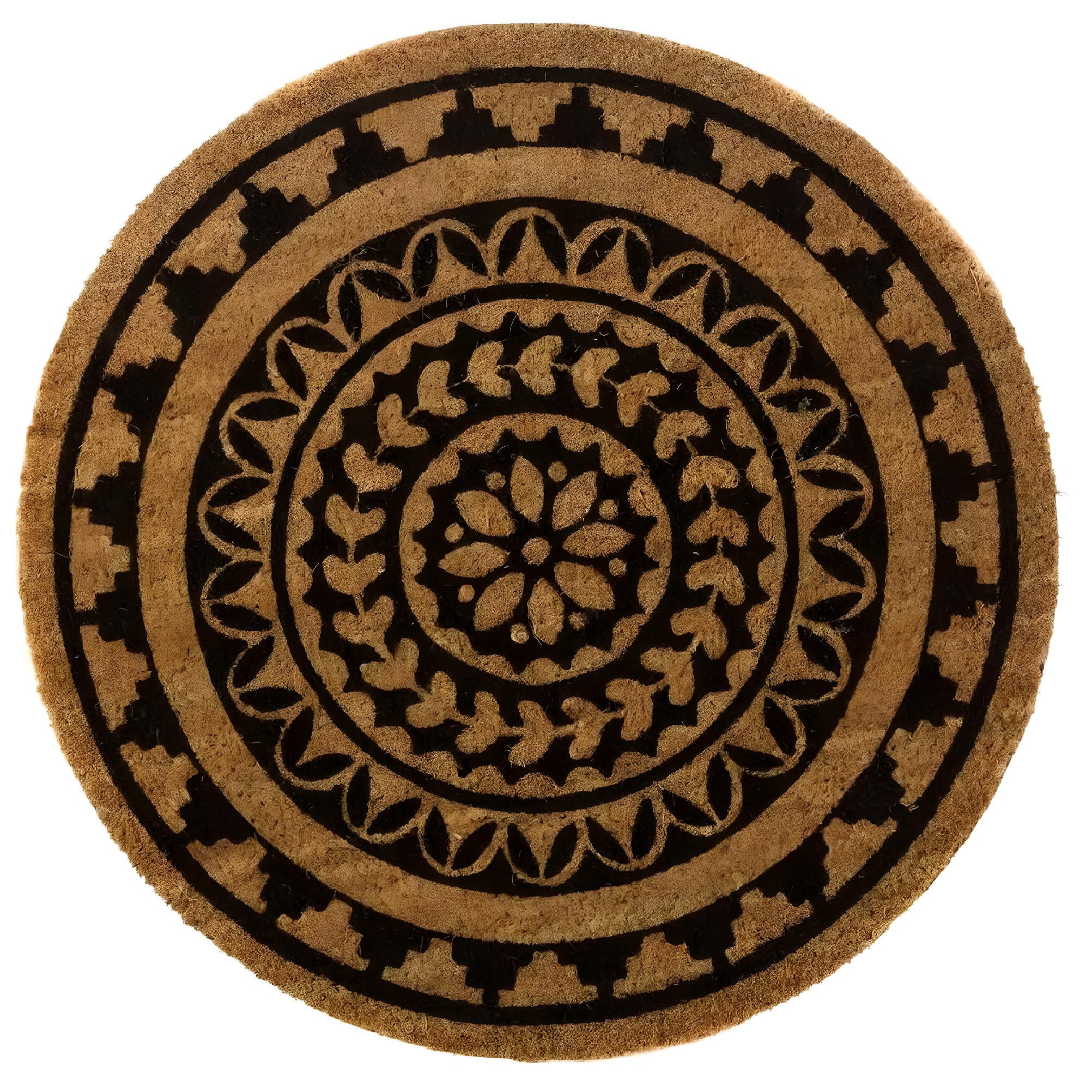 Essuie-pieds Mandala rond diamètre 60 cm