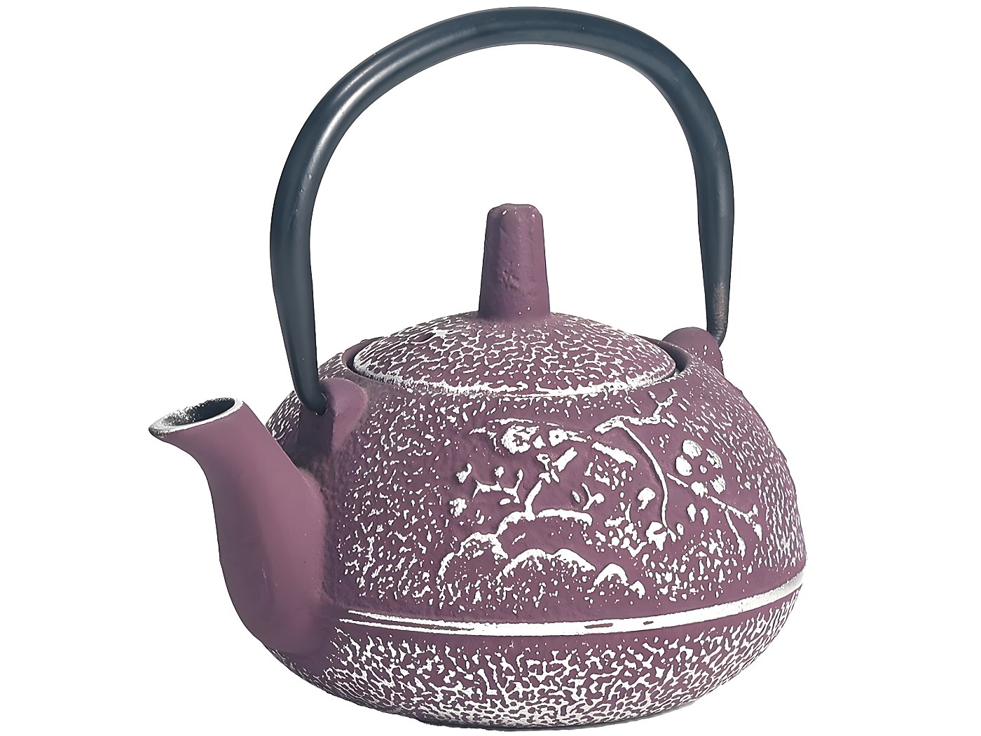 Petite théière de type japonaise orange en fonte 0.3 litre