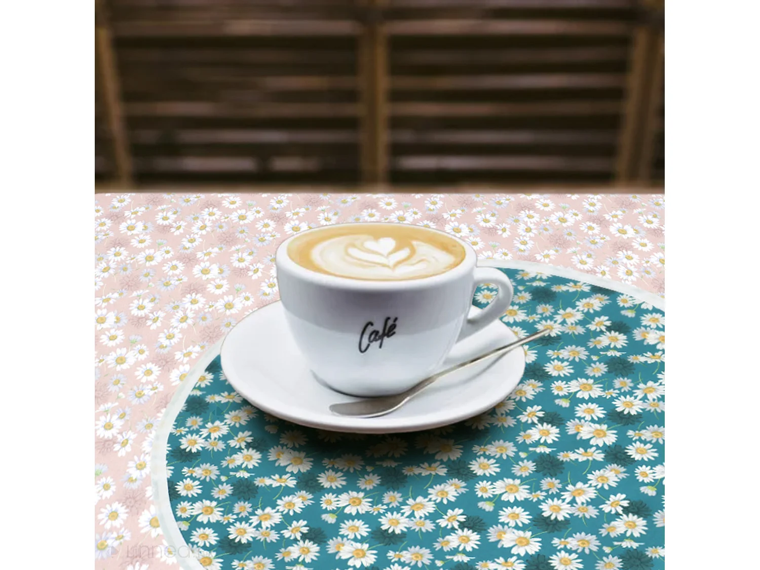 Set de table enduit 35x45 cm ASTER Rose poudré