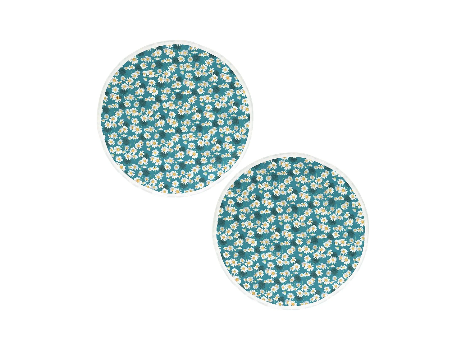 Set de table enduit 38 cm ASTER bleu Pétrole