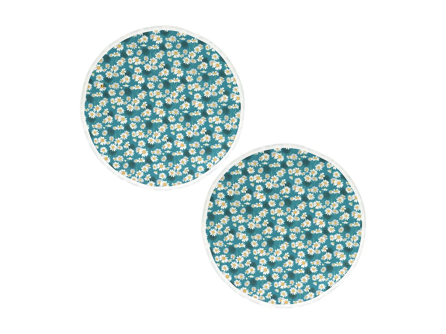 Set de table enduit 38 cm ASTER bleu Pétrole