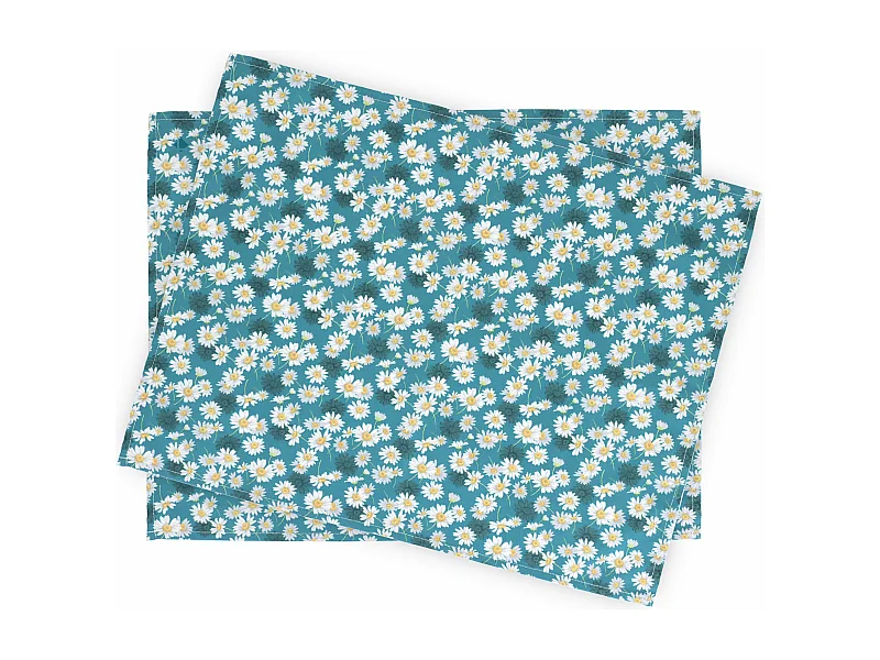 Set de table enduit 35x45 cm ASTER bleu Pétrole