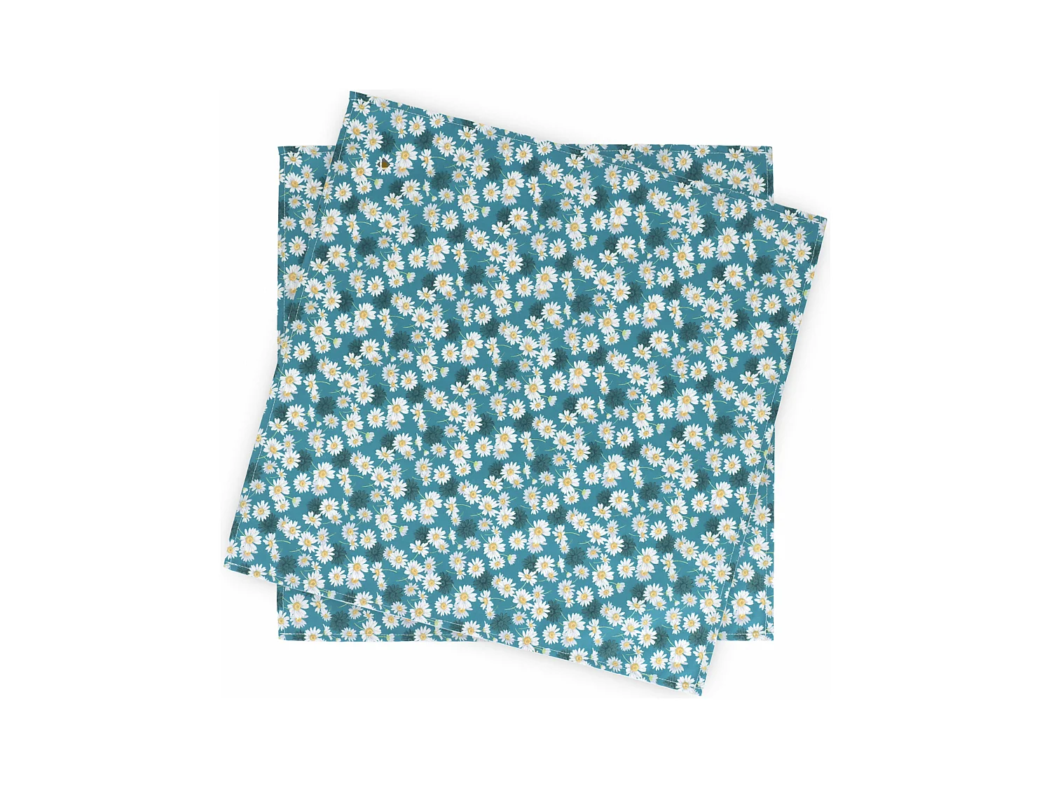 Set de table enduit 45x45 cm ASTER bleu Pétrole