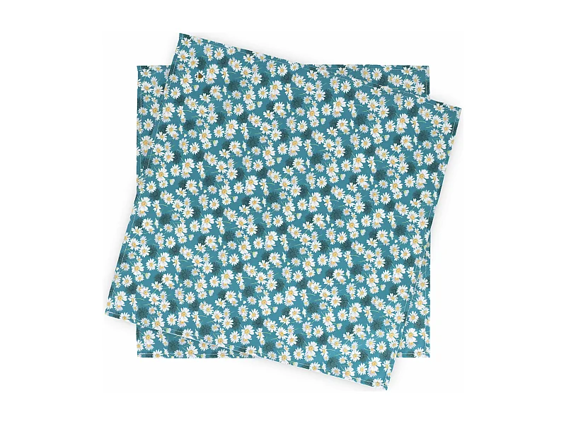 Set de table enduit 45x45 cm ASTER bleu Pétrole