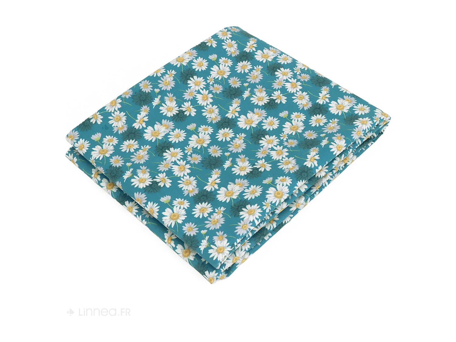 Nappe rectangle enduit 150x350 cm ASTER bleu Pétrole