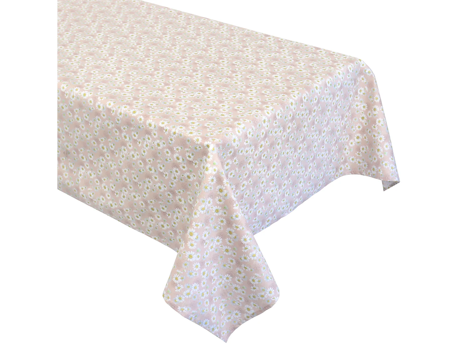 Nappe rectangle enduit 150x350 cm ASTER Rose poudré
