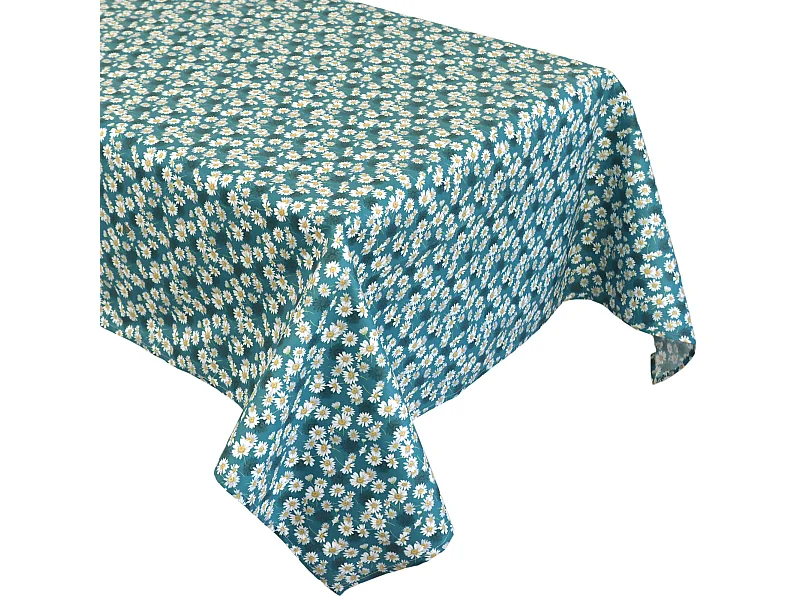 Nappe carrée enduit 80x80 cm ASTER bleu Pétrole