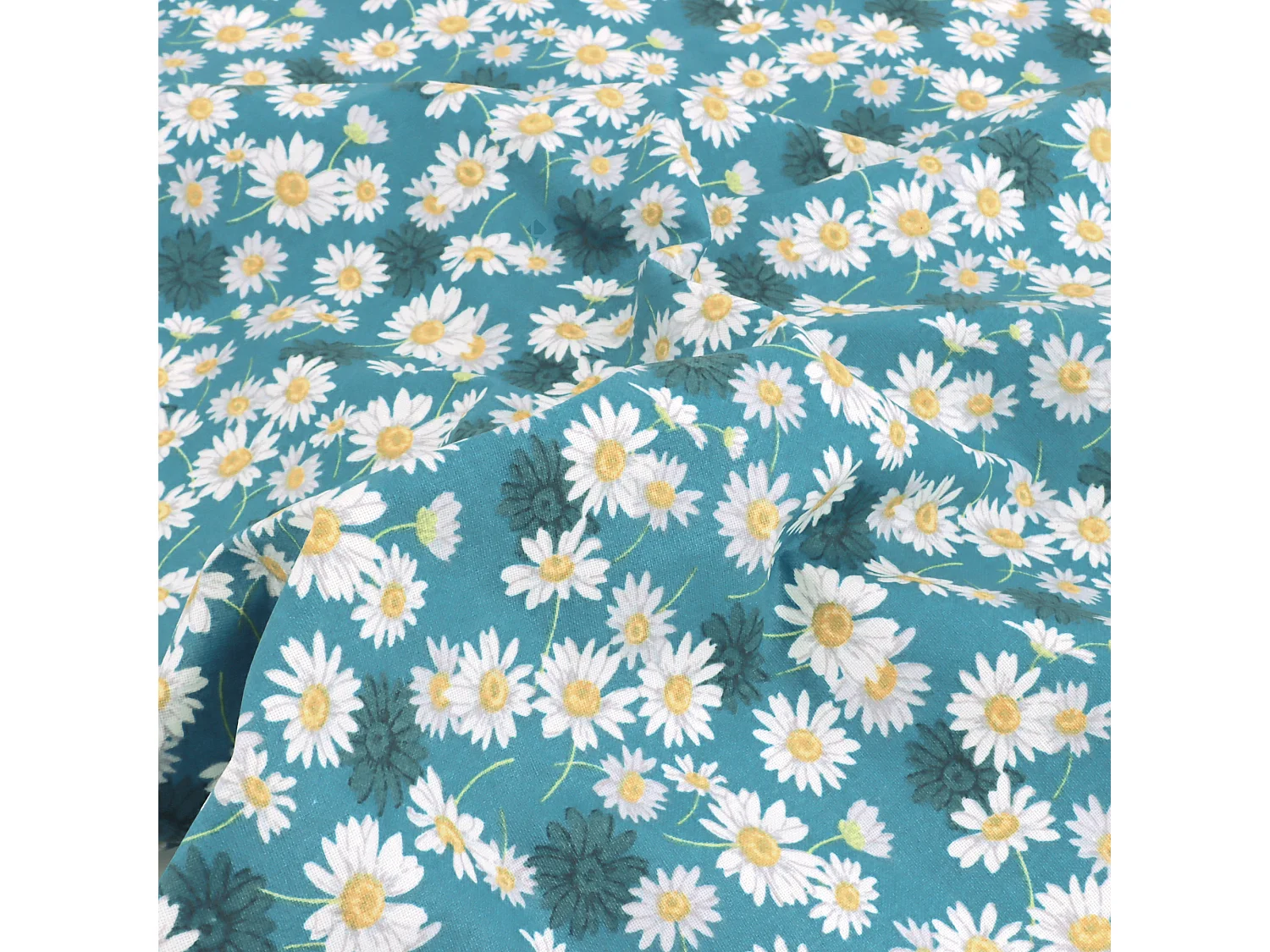 Nappe carrée enduit 80x80 cm ASTER bleu Pétrole