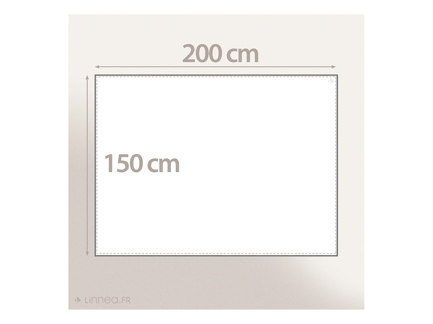 Nappe rectangle enduit 150x200 cm ASTER Rose poudré