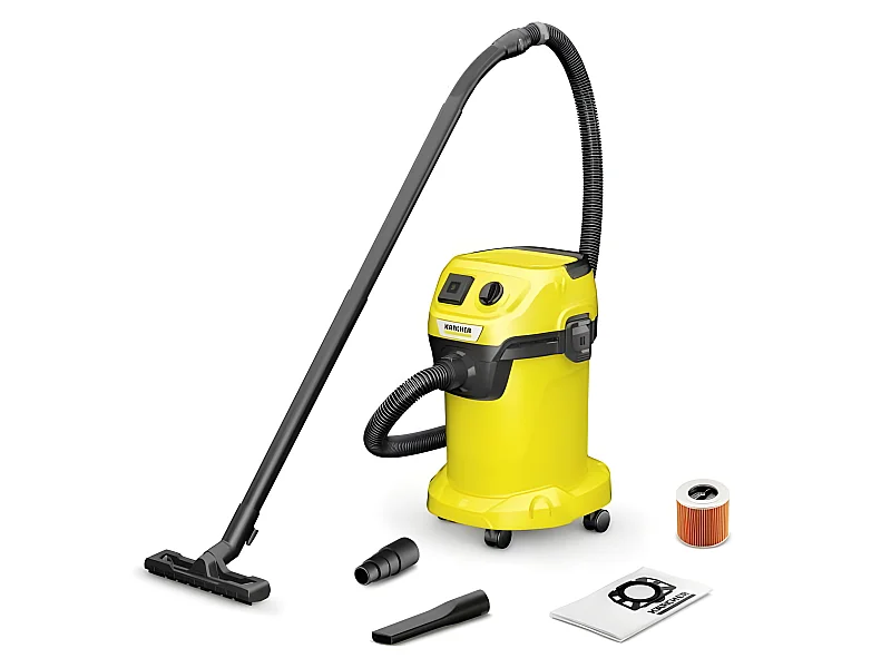 Aspiradora de Agua y Polvo WD 3 P V-19/4/20 - Cubeta de Polipropileno 19 L - 1000W (Toma Electroportativa)