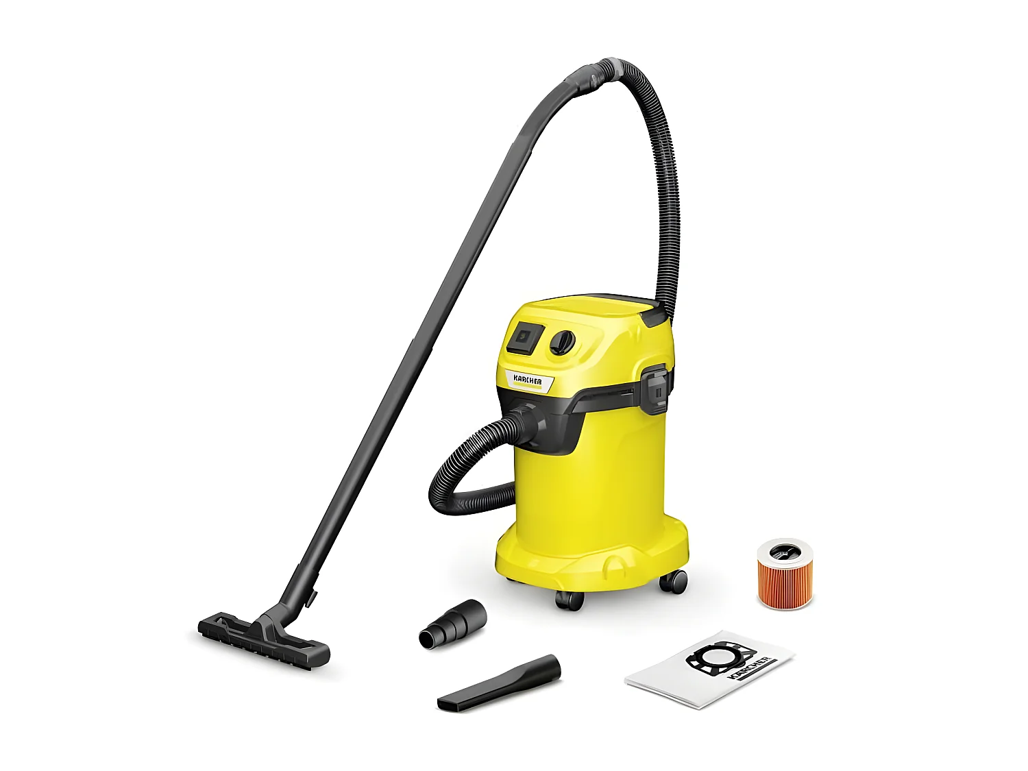 Aspirateur Eau et Poussière WD 3 P V-19/4/20 - Cuve Polypropylène 19 L - 1000W (Prise Électroportative)