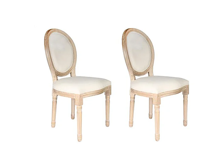 Chaise Eleonor Beige - Lot De 2 Beige
