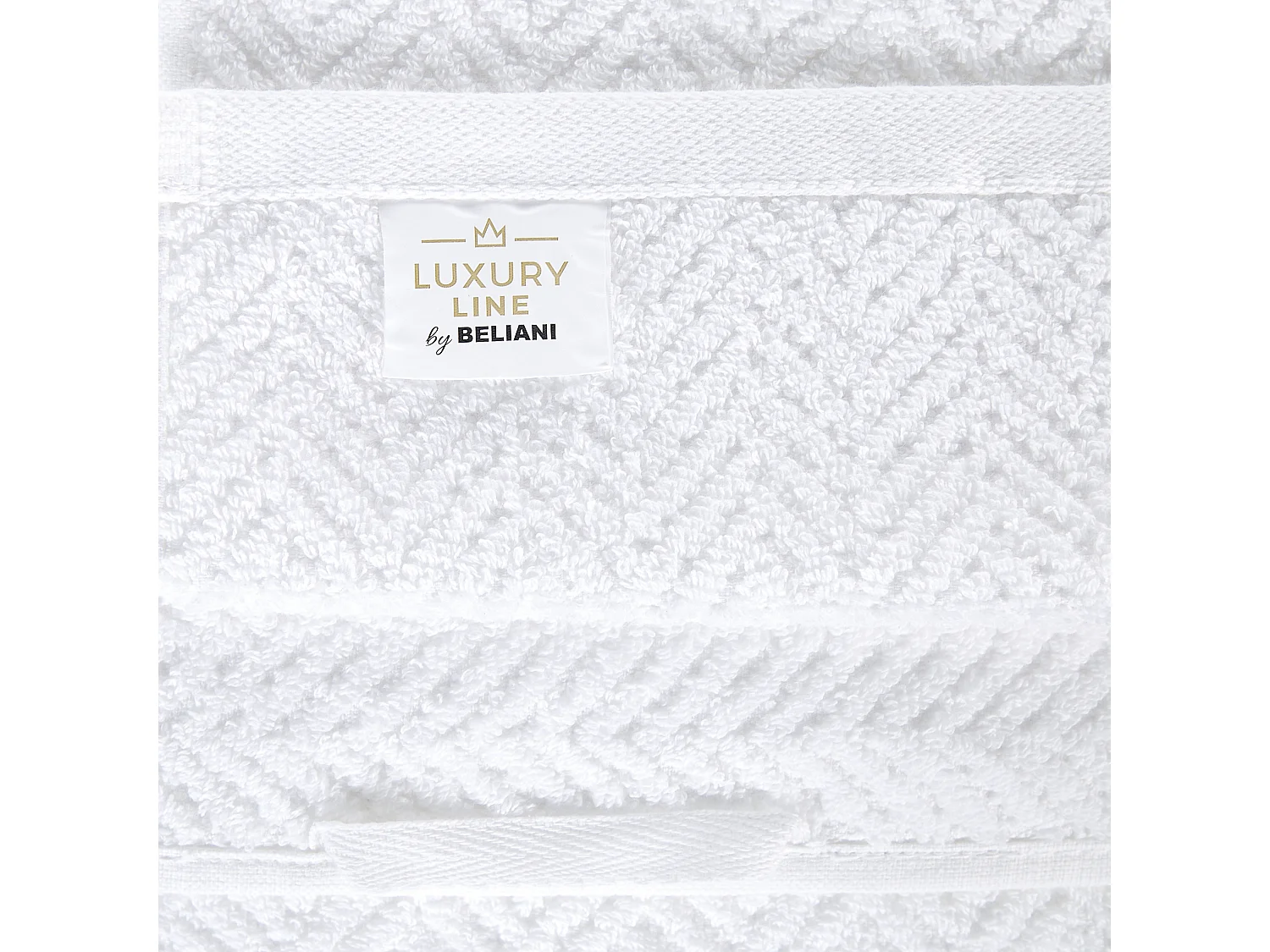 Conjunto de 9 toallas MITIARO Felpa de algodón Blanco