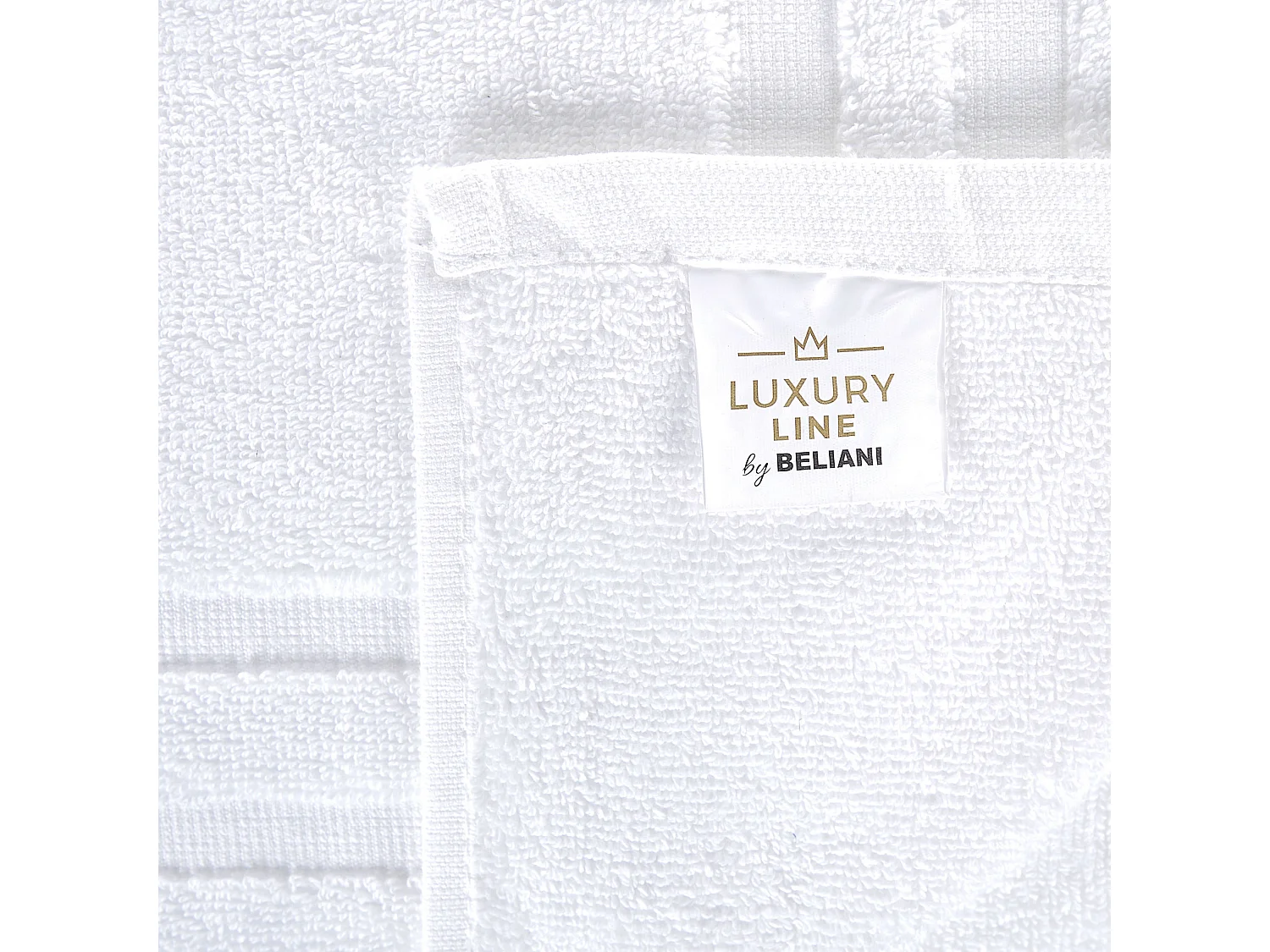 Set di 9 asciugamani MITIARO Tessuto a spugna Bianco