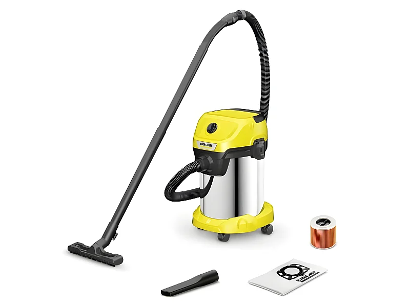 Aspirateur Eau et Poussière KARCHER WD 3 S V-19/4/20 - Cuve Inox 19 L - 1000W (Fonction Soufflerie)
