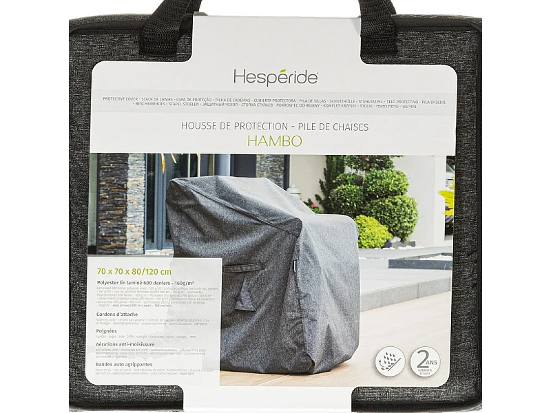 Housse de protection pour pile de chaises Hambo Hespéride