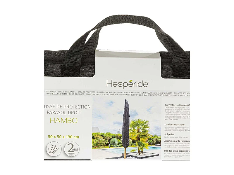 Housse de protection pour parasol droit Hambo Hespéride