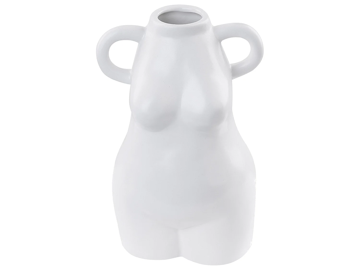 Vase à fleurs AIGIO Céramique 25 cm Blanc