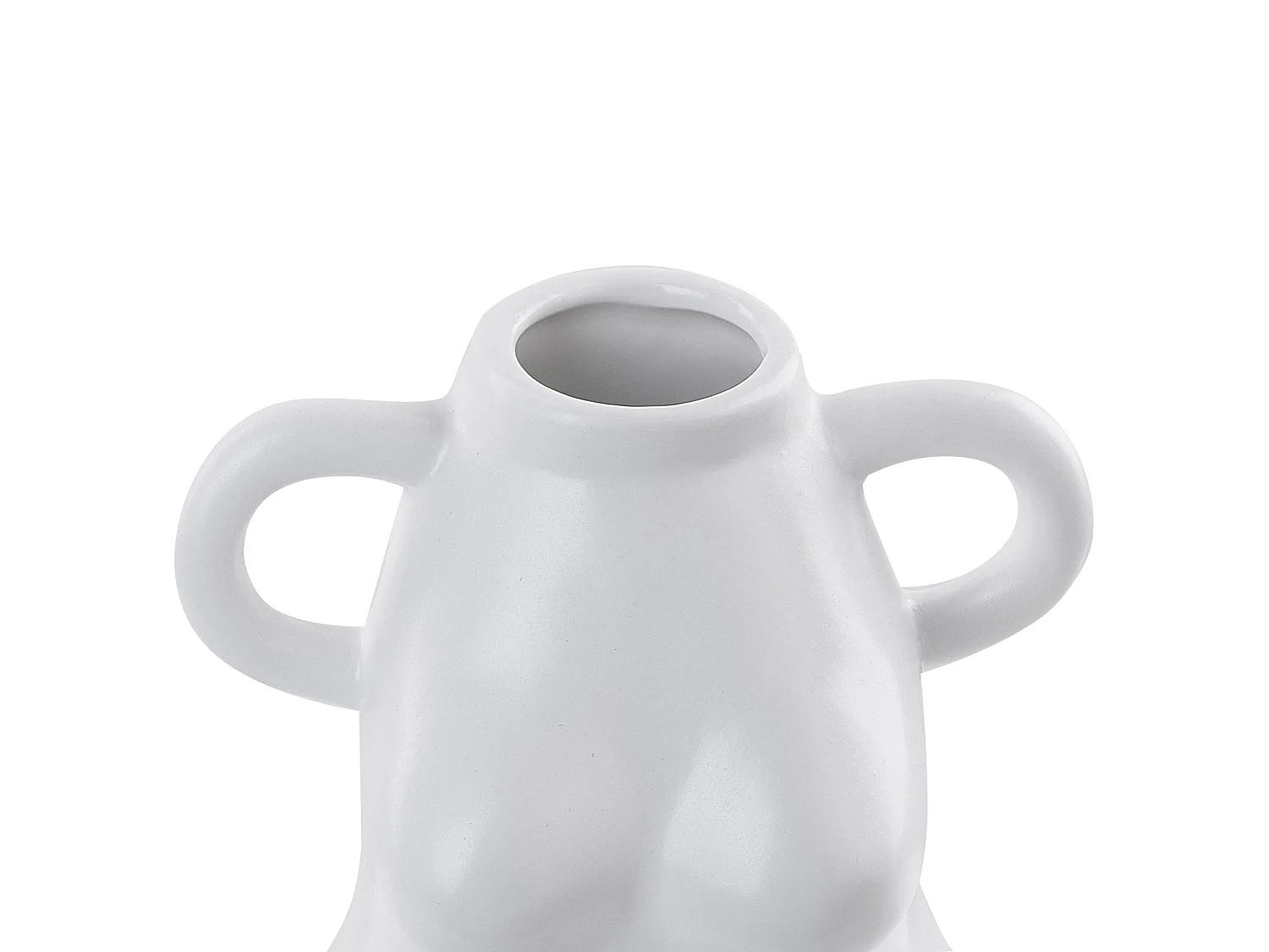 Vase à fleurs AIGIO Céramique 25 cm Blanc