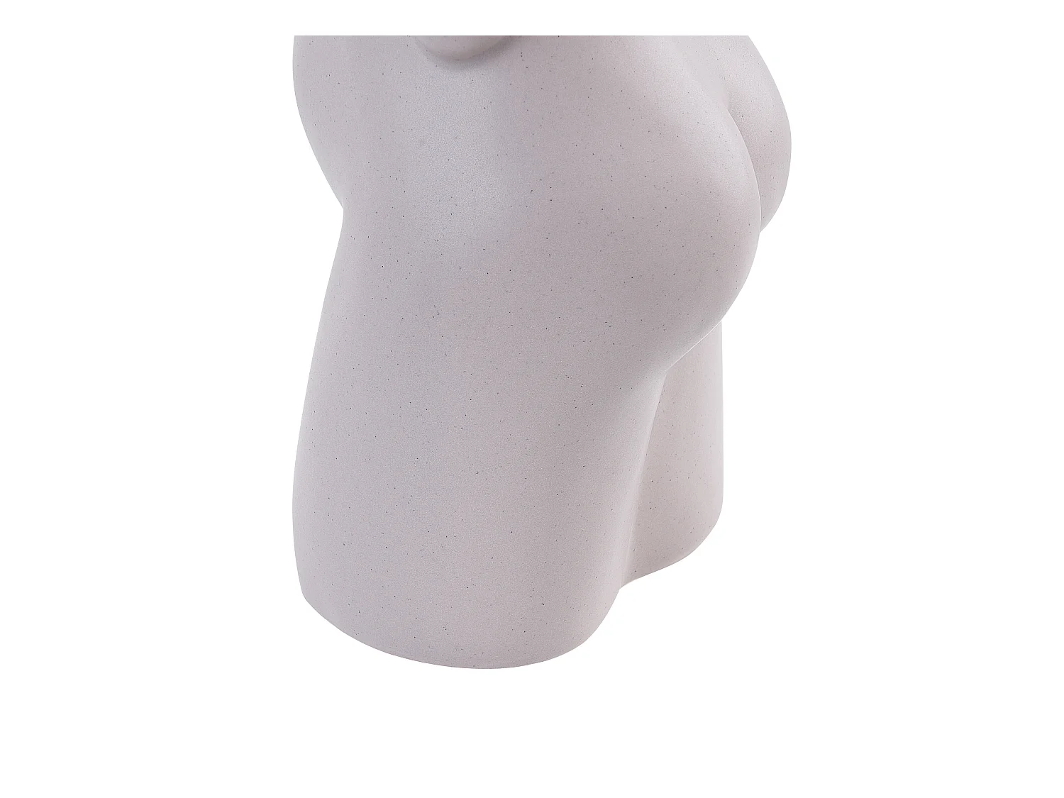 Blumenvase Keramik handgefertigt beige 24 cm weibliche Form Modern Kilkis