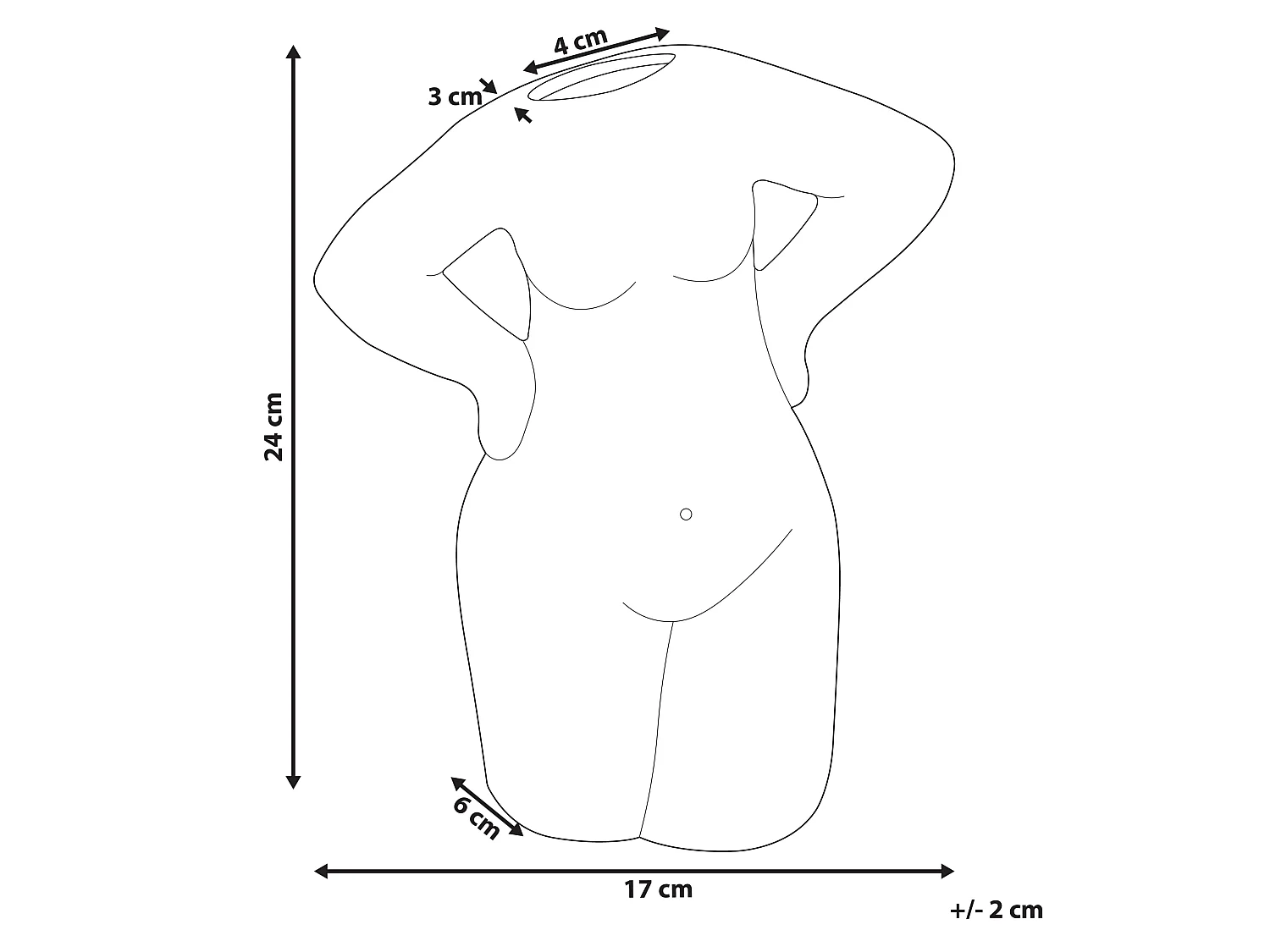 Vase à fleurs KILKIS Céramique 24 cm Beige