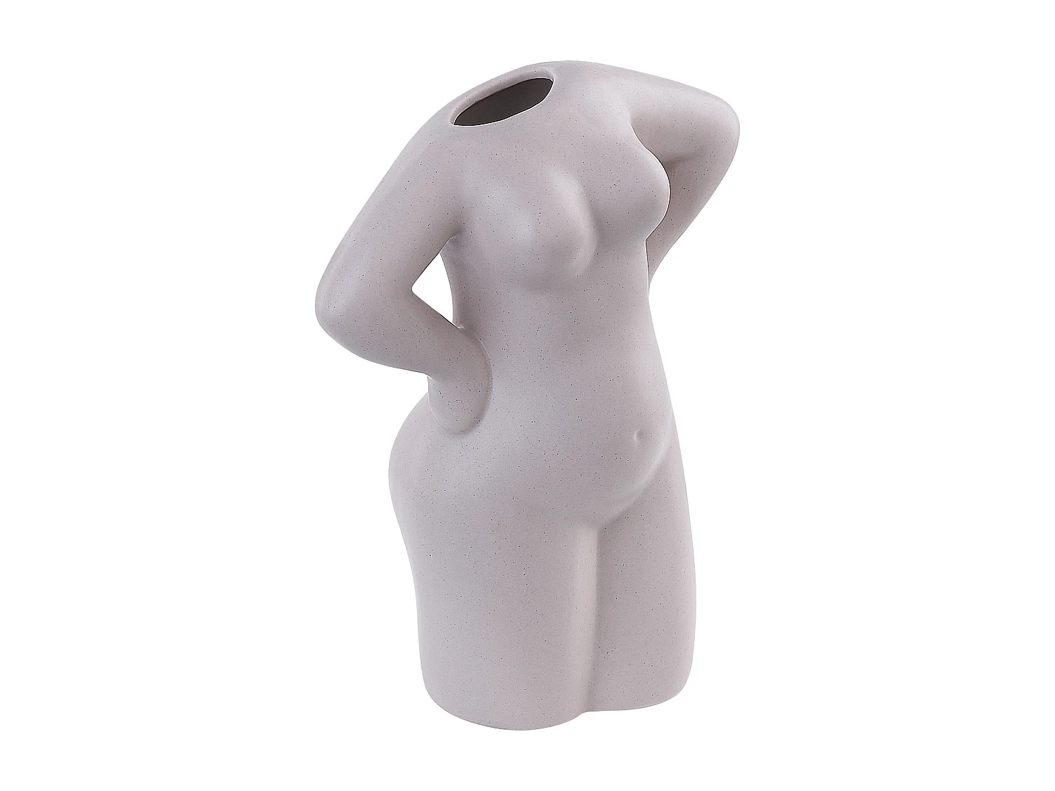 Bloemenvaas KILKIS Keramiek 24 cm Beige