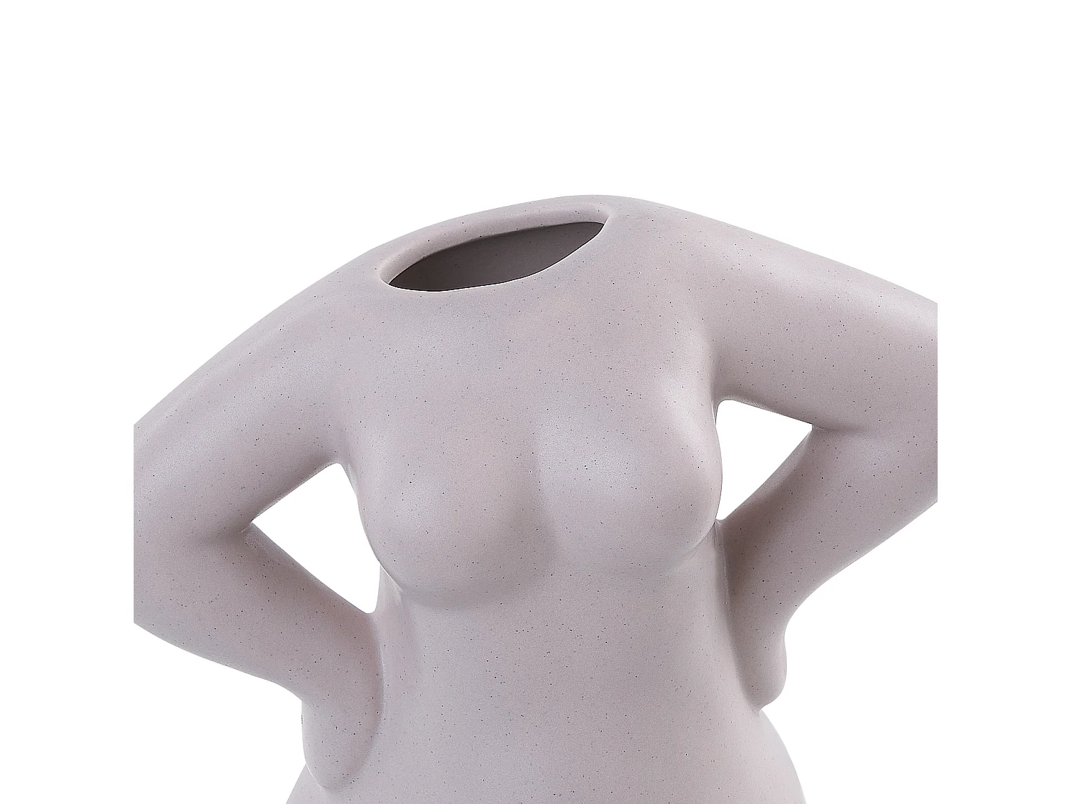 Bloemenvaas KILKIS Keramiek 24 cm Beige