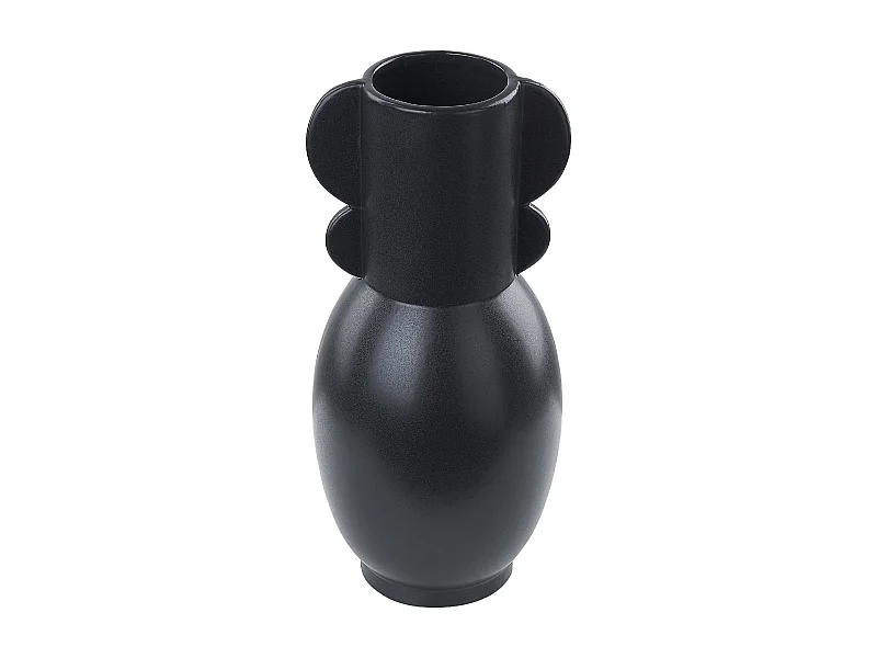 Blumenvase MYTILENE Keramik 29 cm Schwarz