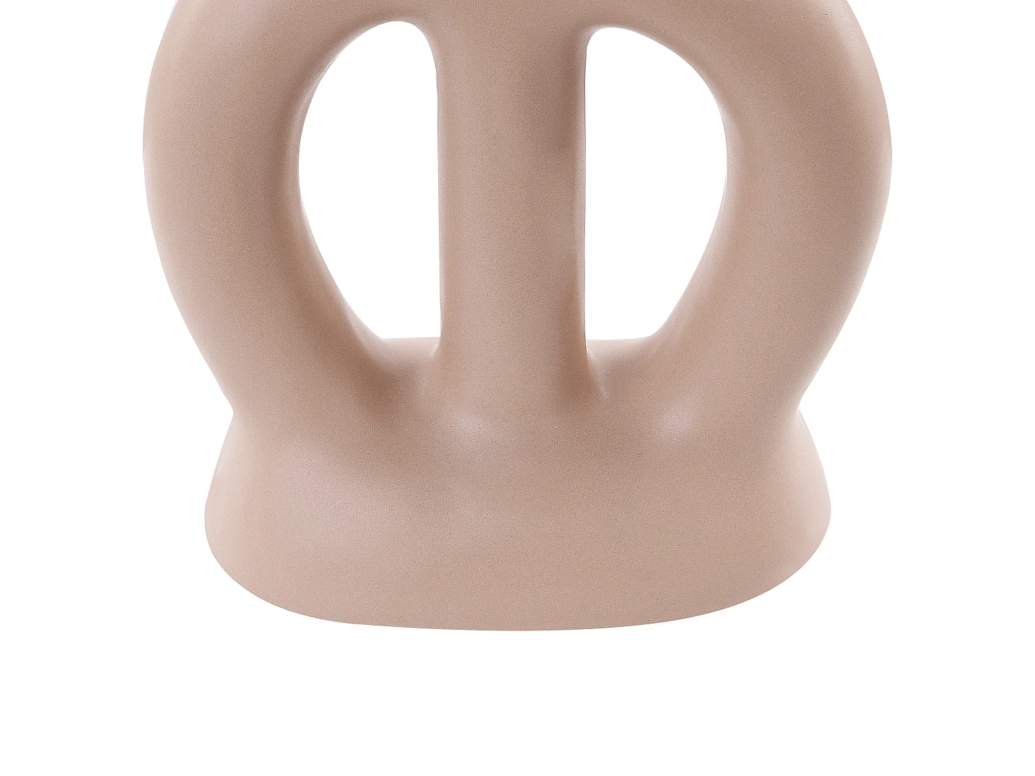 Vase à fleurs KOZANI Céramique 28 cm Beige sable