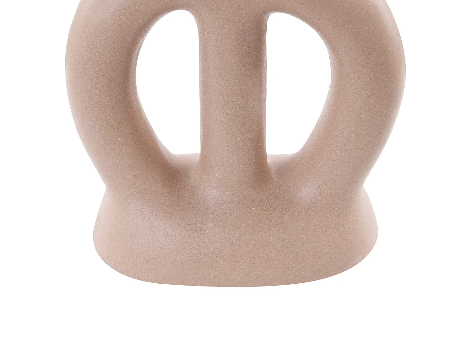 Vase à fleurs KOZANI Céramique 28 cm Beige sable