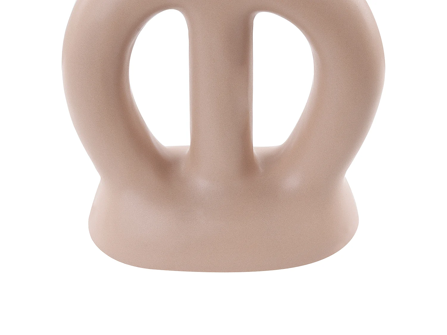Vase à fleurs KOZANI Céramique 28 cm Beige sable