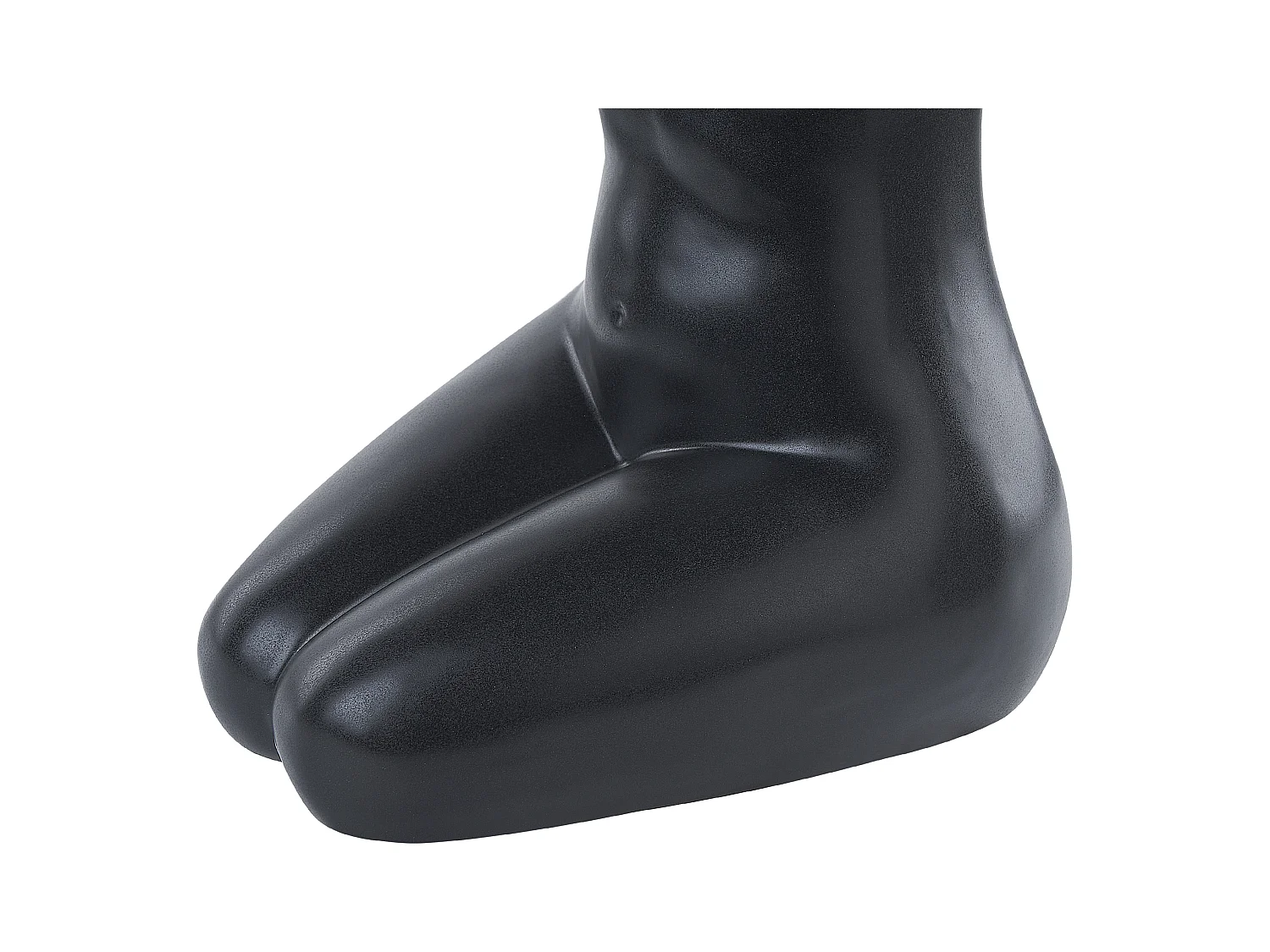 Blumenvase Keramik handgefertigt schwarz 22 cm weibliche Form Modern Pyrgos