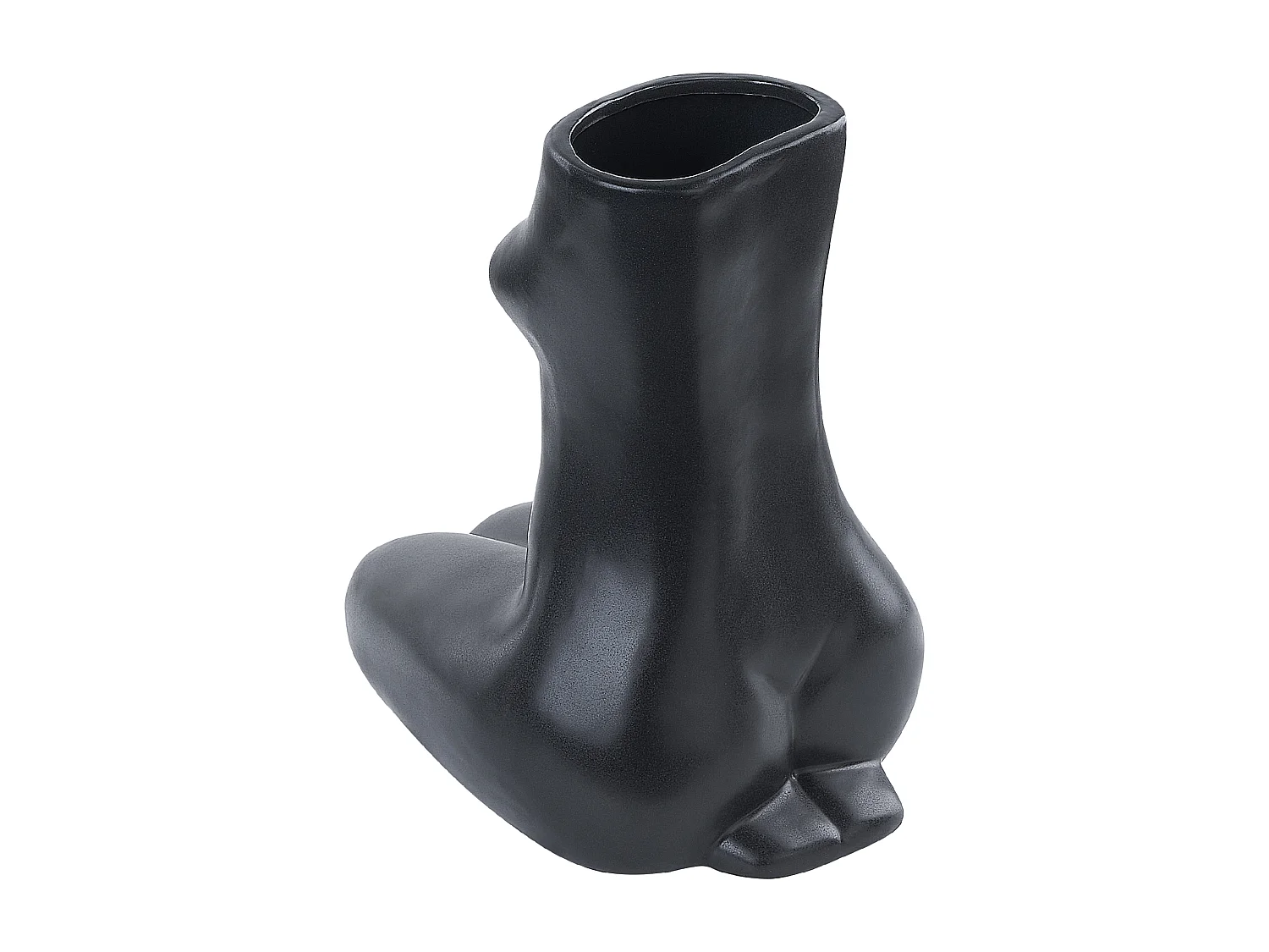 Vaso da fiori PYRGOS Ceramica 22 cm Nero