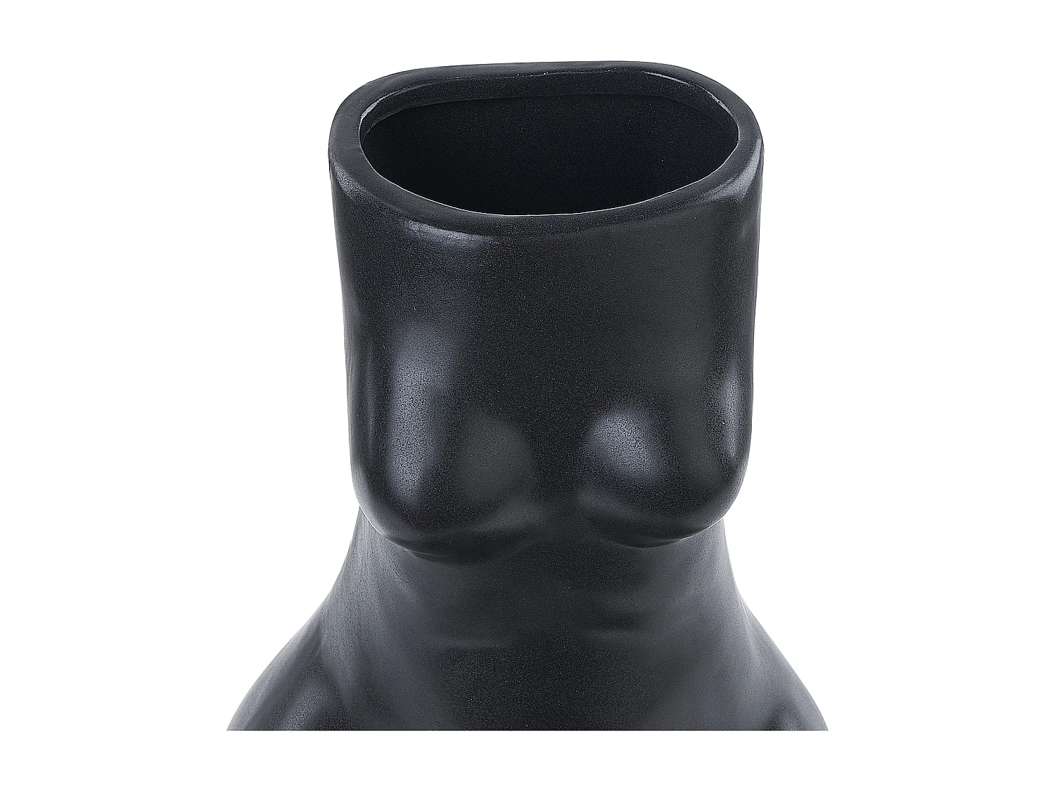 Vaso da fiori PYRGOS Ceramica 22 cm Nero