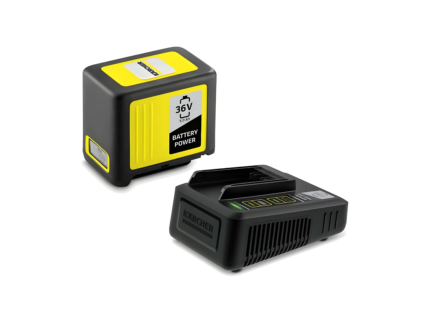 Batterie Power 36V / 5 Ah + Chargeur Rapide KARCHER avec Écran LCD