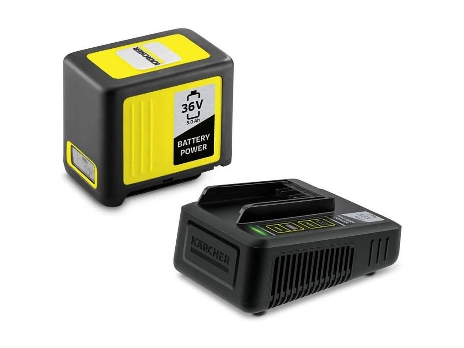 Batterie Power 36V / 5 Ah + Chargeur Rapide KARCHER avec Écran LCD