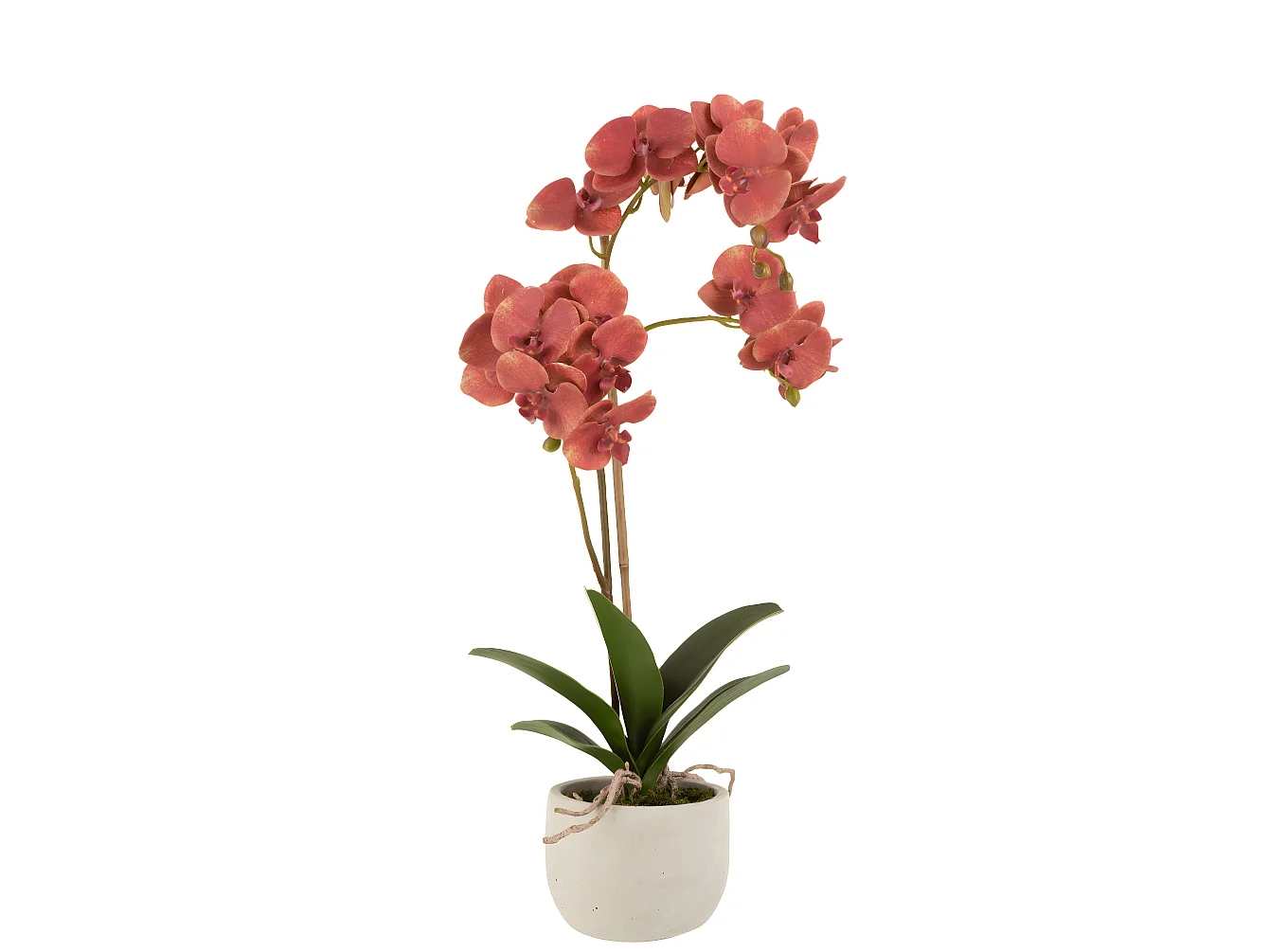 Fleur Artificielle Déco en Pot "Orchidée" 57cm Rose