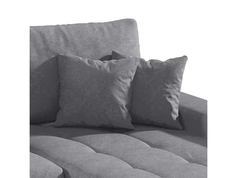 Canapé U 5 places convertible coffre Jonas Gris foncé