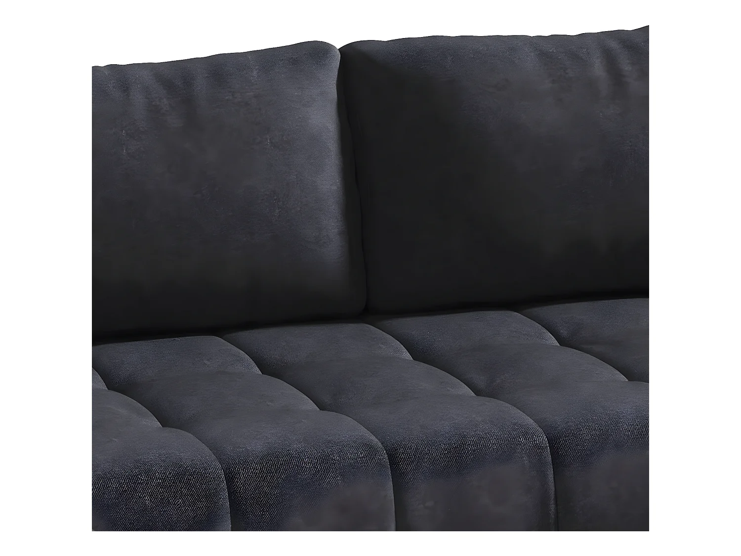 Canapé U 5 places convertible coffre Jonas Gris anthracite