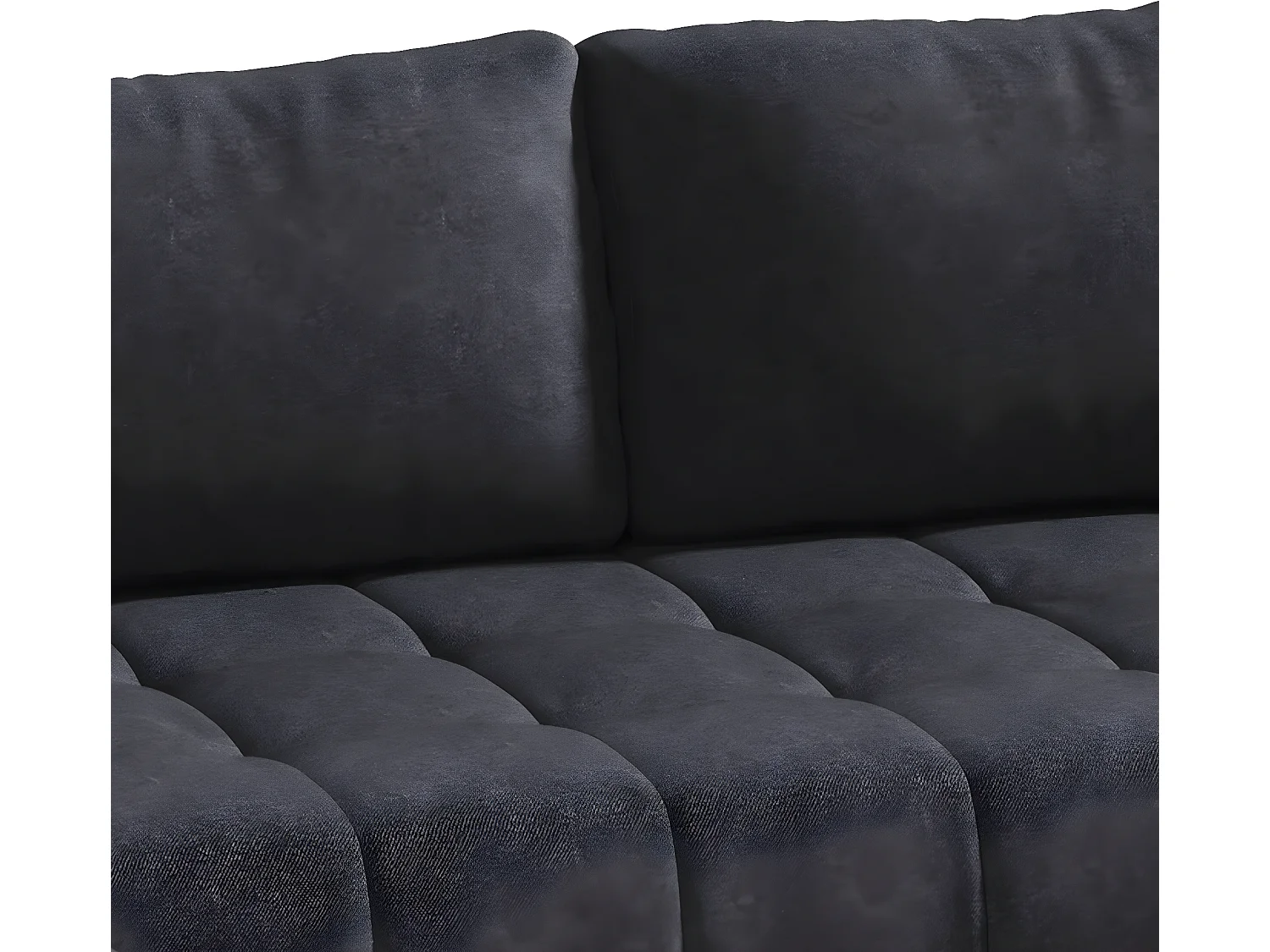 Canapé U 5 places convertible coffre Jonas Gris anthracite